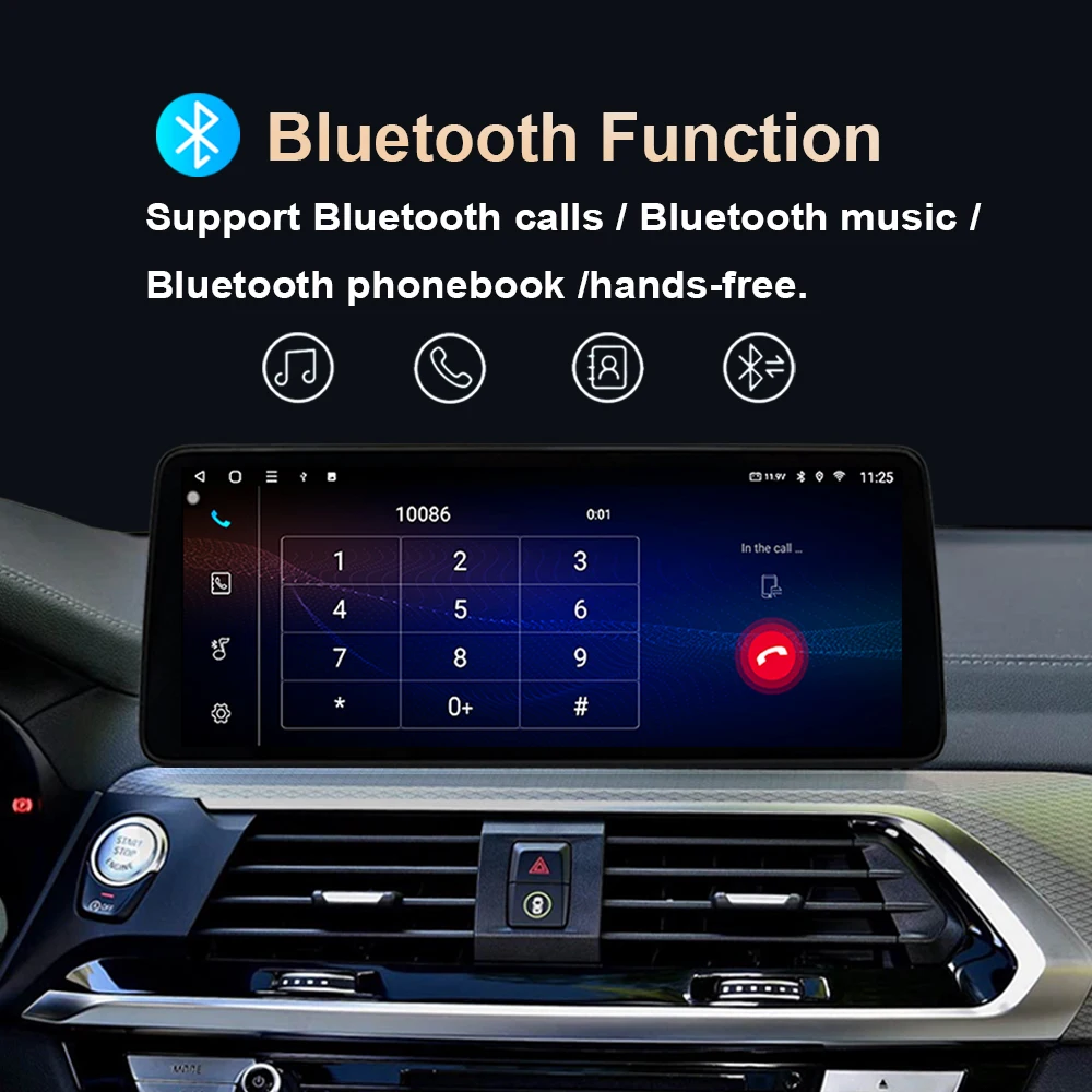 Android 16 Wireless CarPlay 12.3 Inches for BMW X3 G01 X4 G02 2018 - 2022 Car Multimedia Video Player 4G WiFi DSP Stereo GPS