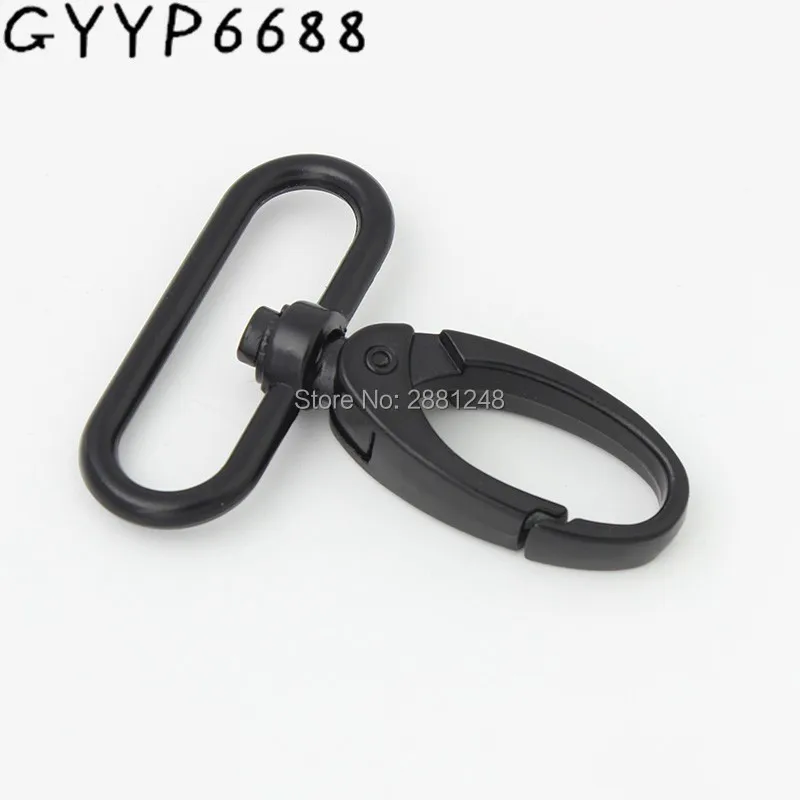 

10-30-100pcs 38mm dark black trigger clip snap hook swivel clasp hooks hardware hook for sewing diy bags purse parts