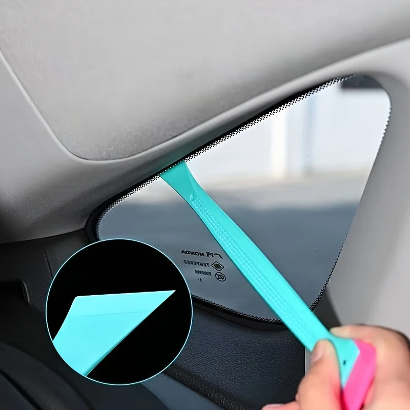 Werkzeug zur Installation von Autofensterfolien – Vinylfolien-Schaber und Werkzeug für kleine Autofensterkante mit doppeltem Verwendungszweck, langlebiges TPU-Material, geeignet für – Detail 3