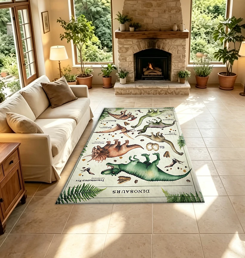 Soft Rug Nursery - พรมปูพื้นลายหัวใจโบว์สีชมพูหวาน นุ่มสบาย ไม่ลื่น เหมาะสำหรับห้องนอนเด็กผู้หญิง ห้องเด็กอ่อน และการตกแต่งบ้าน