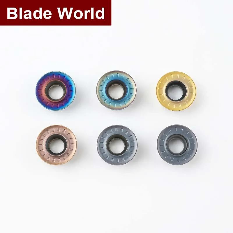10pcs Carbide Insert RPMT1204MO R6 Roundness Turning Internal Milling Lathe Tool Milling Cutter CNC Tools for SRDPN SRGPR SRAPR