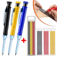 Multifunction Solid Carpenter Pencil Refill Leads Deep Hole Mechanical Pens Carpentry Construction Markers for Woodworking