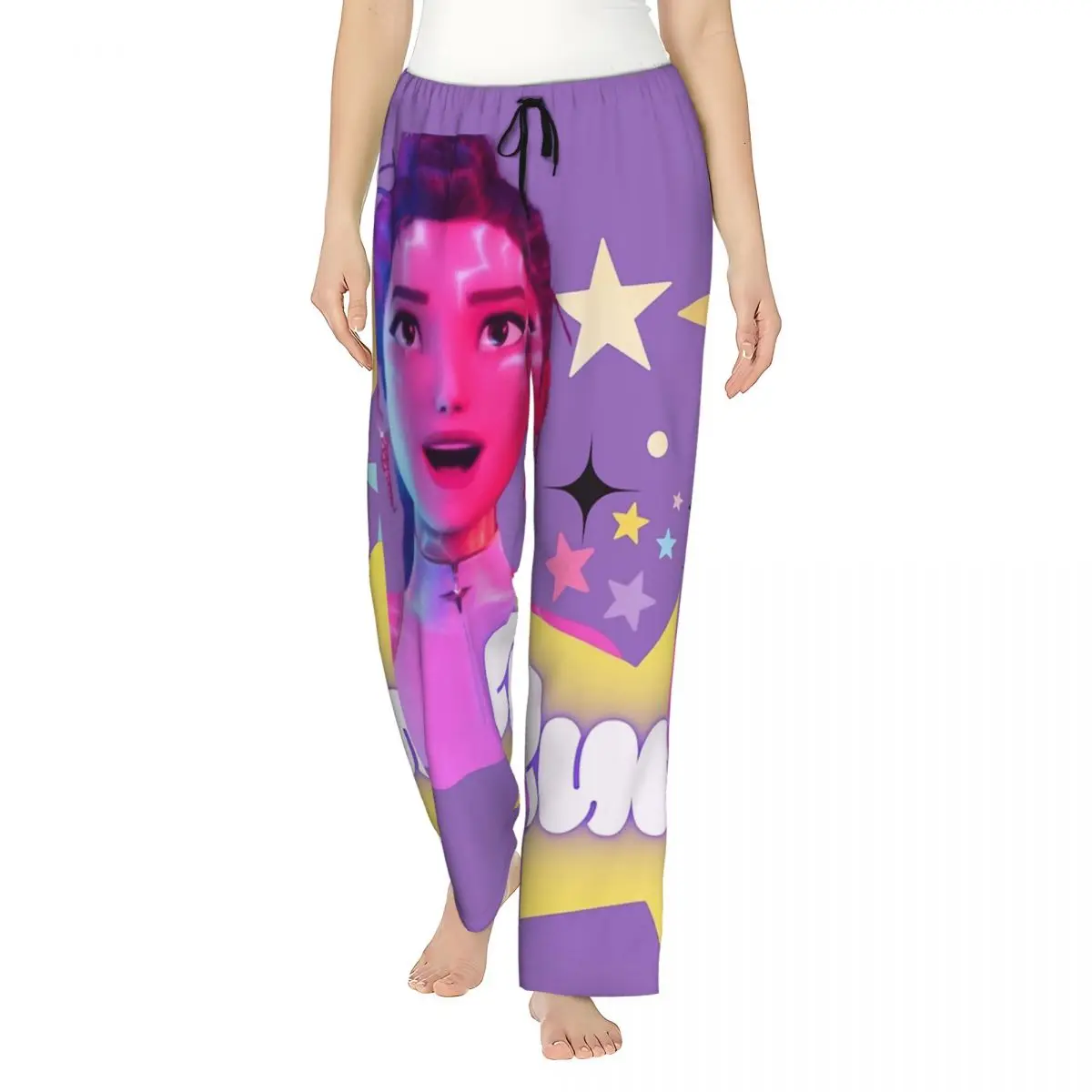 

Rumi From Huntrix Kpop Demon Hunters Pajamas For Women Trendy Night Pajama Trousers Spring Breathable Sleepwear Bottoms Homewear