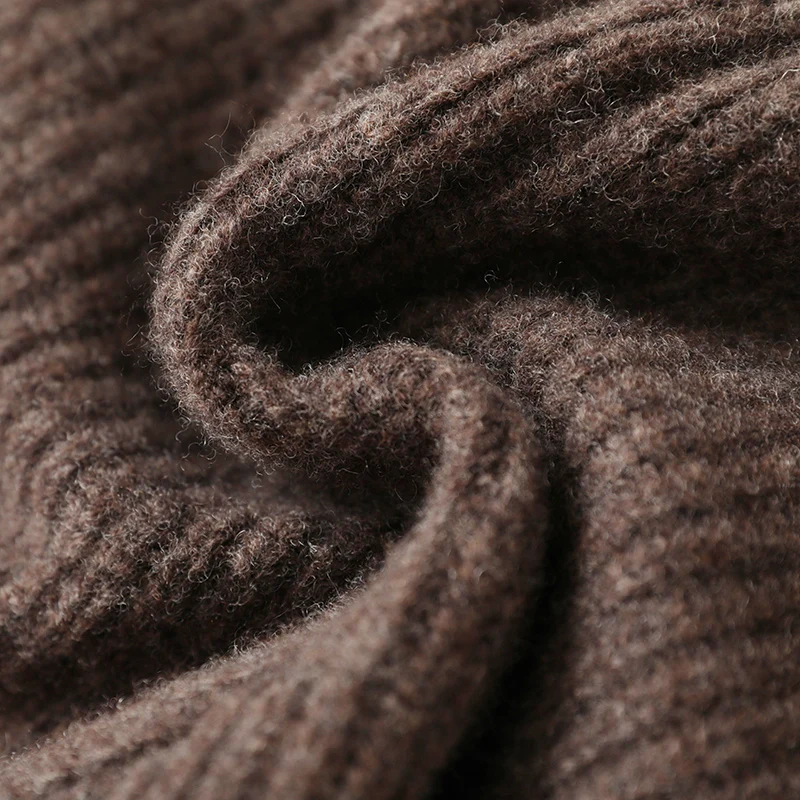 شورت نسائي سميك مرن - خصر سادة - شورت ملون، 35% كشمير و65% صوف، أنيق ودافئ