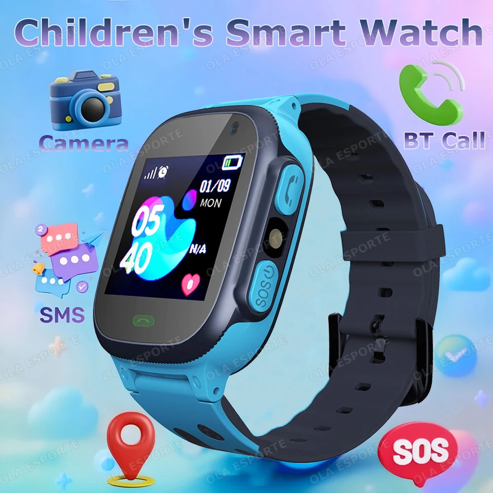 

2026 New Fashion Smart Watch For Children Games Camera Flashlight Sleep Monitor Alarm Kids Birthday Holiday Gift Boy Girl Watch