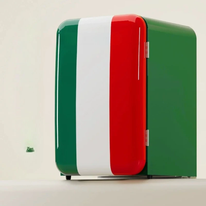 Retro refrigerator, first-class energy-efficient home living room, frozen and refrigerated Internet celebrities with high value
