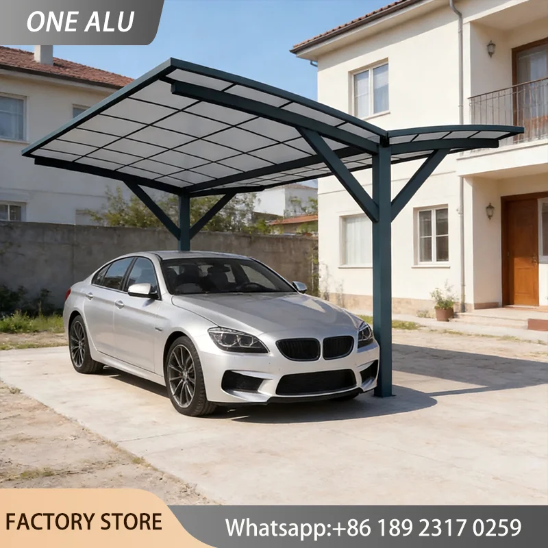 

Durable Polycarbonate Canopy Exterior Door Window Awning Modern Design Transparent Roof Shelter with Aluminum Stand