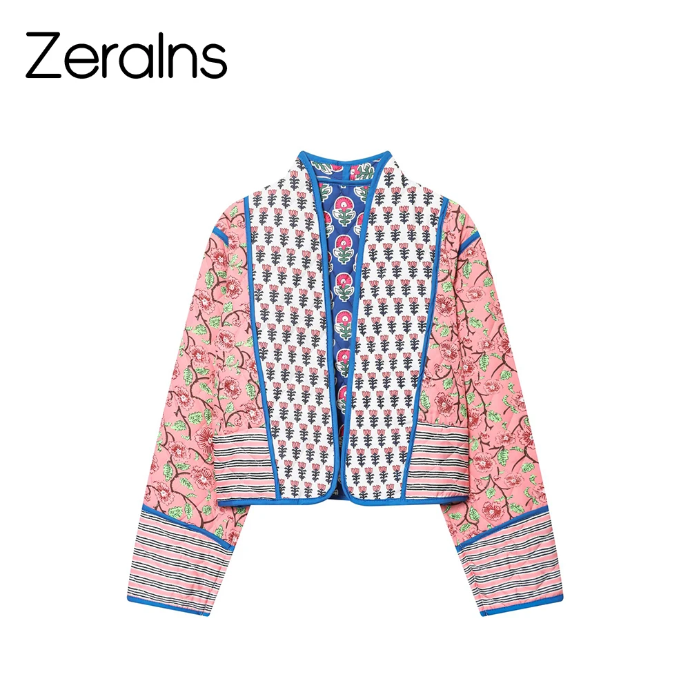 ZERAINS ملابس نسائية شتوية جديدة غير رسمية متعددة الاستخدامات من القطن المطبوع على الوجهين #1