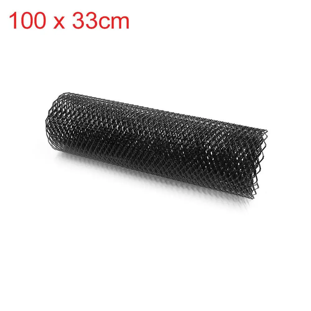 Universal 8*16MM Car Front Bumper Racing Grille Mesh Vent Car Tuning Rhombic Grill Mesh Sheet Aluminum Alloy Net 100 x 33cm