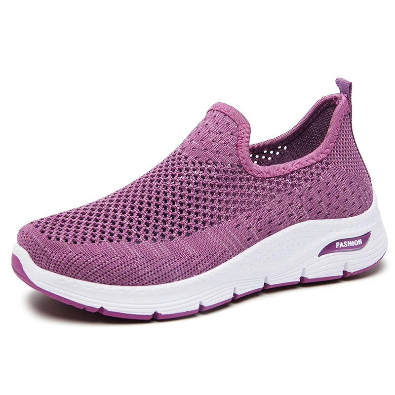 Summer Women Sneakers Breathable Mesh Shoe Female Footwear Soft Platform Shoes Woman Slip-ons Chunky Sneaker Flat Tenis Feminino