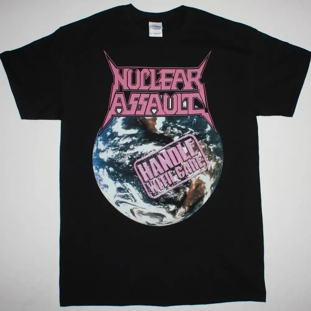 Nuclear Assault Handle With Care '89 Trash Metal New Black T Shirt