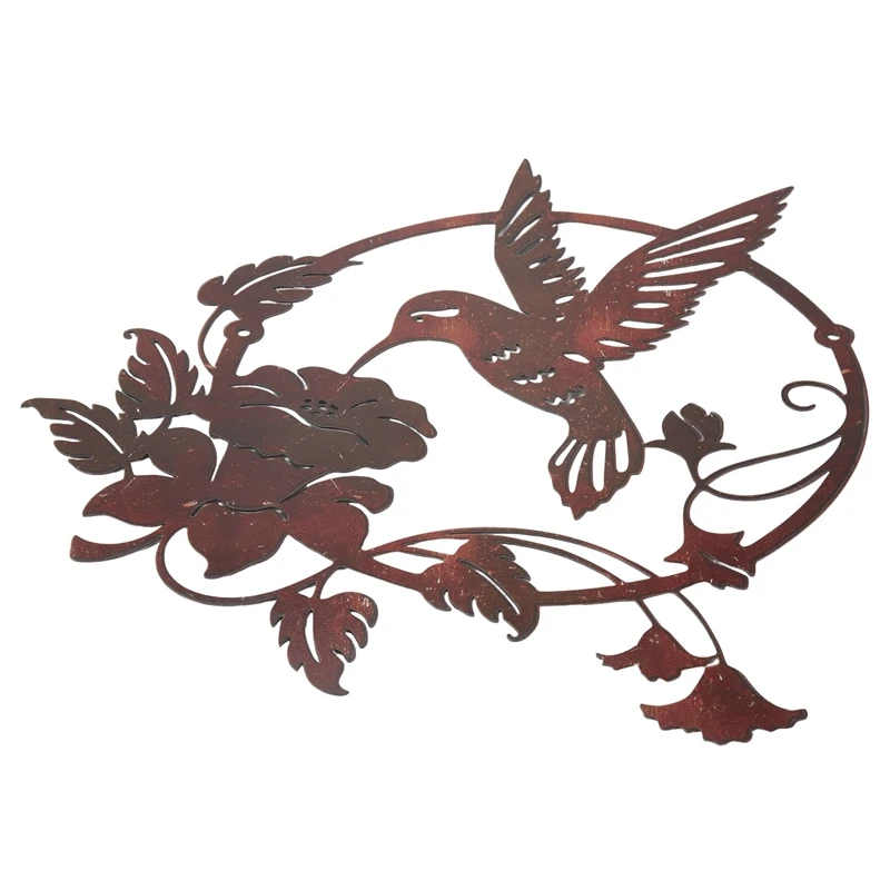 ABKO-Iron Art Bird Wall Decor Garden Fence Lawn Hotel Wall Sculpture Ornaments Vintage Ornament For Indoor Outdoor Home