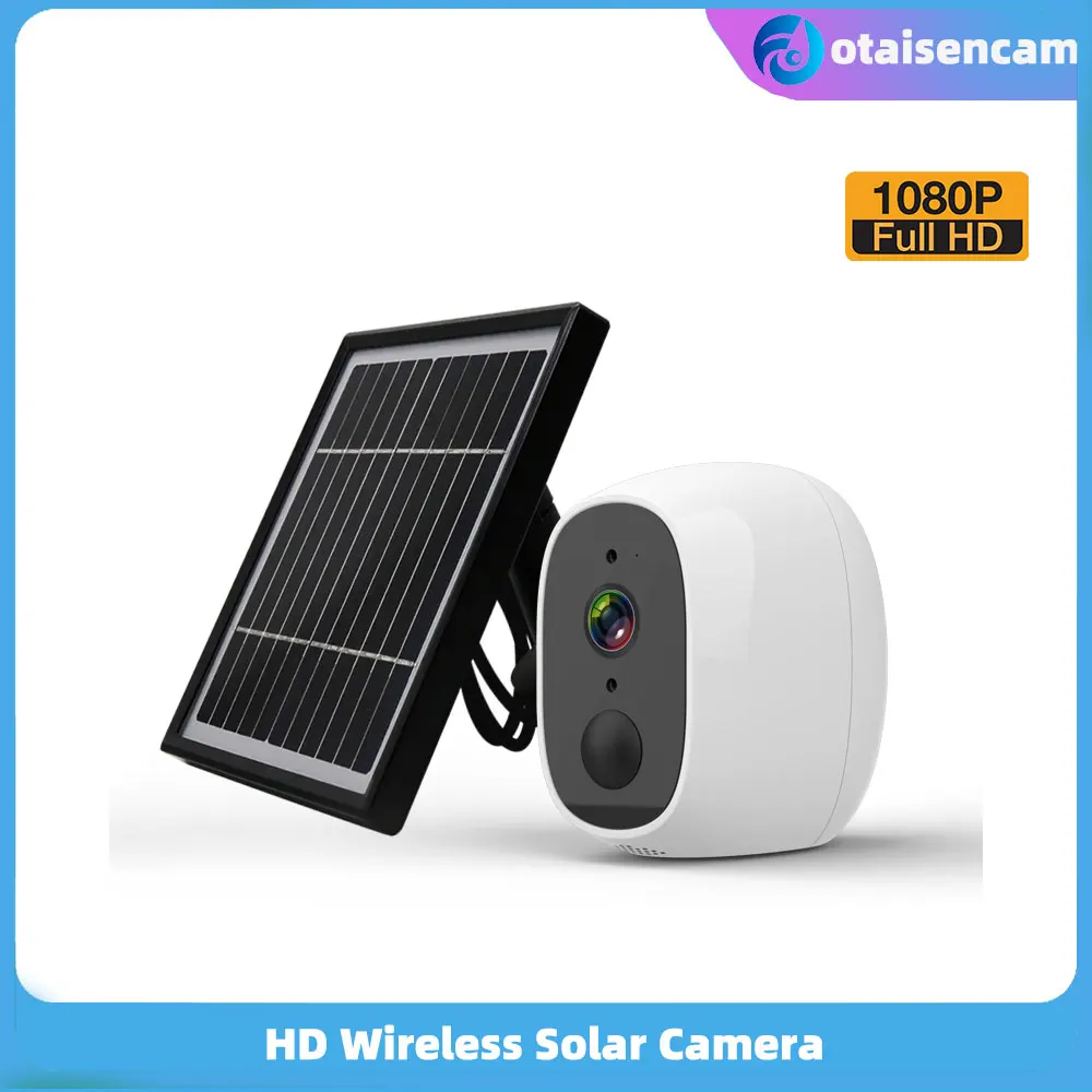 

1080P WIFI Solar Camera Night Vision Two-way Talk IP67 PIR Infrared Alarm Multiple Language ABS Plastic Material Y6S3