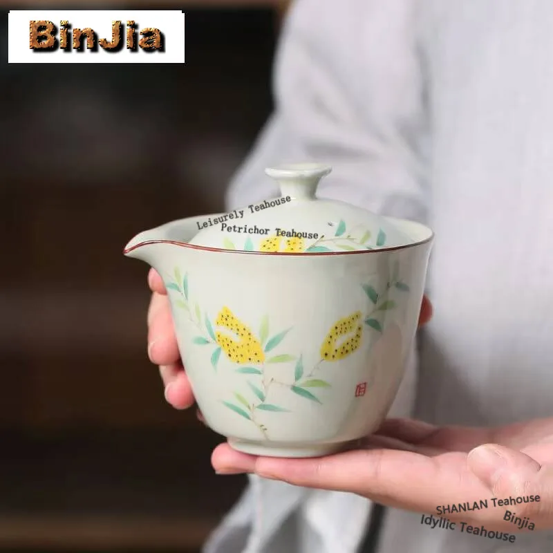 

180 мл Ретро растительный пепепел, тарелка с пальцами, ручная зеркальная чаша, чайник для заваривания чая, аксессуары для рукоделия