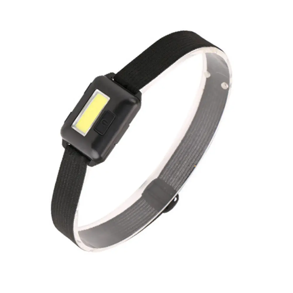 Rechargeable LED Headlight Lightweight Waterproof Shockproof 3-Mode Outdoor Headlamp for Running Hiking Camping Fishing Night