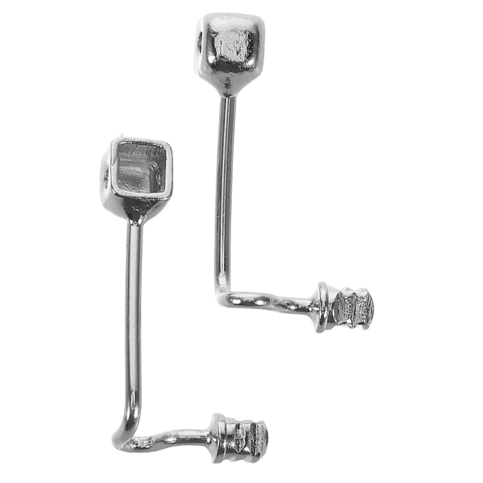 

2pcs Stainless Steel Holder For Eyeglasses Metal Eyeglass Nose Arm Replacement Screw Type Square Head Nose Bridge Support