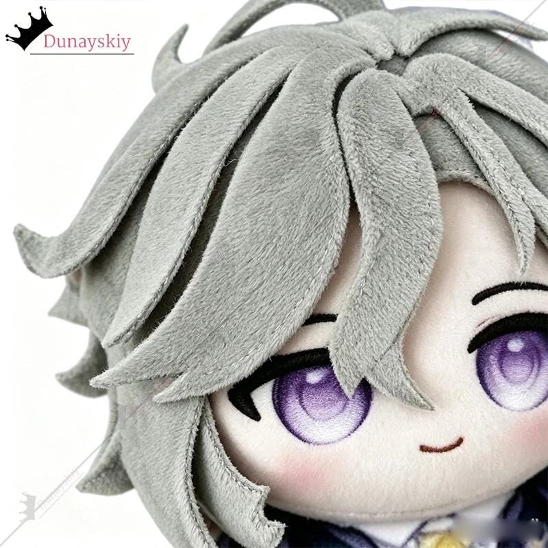 10cm Genshin Impact Mitya Plush Doll Pendant Present Soft Keychain Mitya Cosplay Stuffed Toys Bag Halloween Collects XMAS Gift