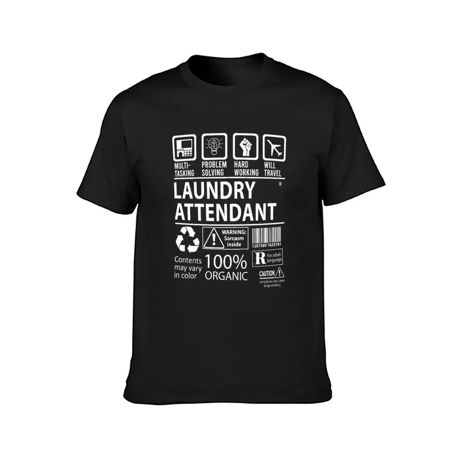 Laundry Attendant T Shirt - Multitasking Job Gift Item Tee T-Shirt anime man clothes t shirts for men cotton