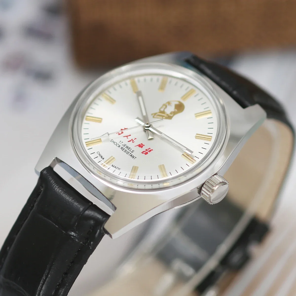 Hand-Wind Wristwatch 7120 - 36MM Water-Resistant Manual Wind Watch Stainless Steel Dropshipping