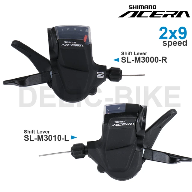 SHIMANO ACERA M3000 2x9 speed Groupset Shifters SL M3000 R SL M3010 L Original parts AliExpress 18