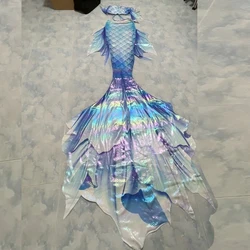 Role Play Mermaid Hot Gold Tail Australia Flippers Diving Oceanarium Photography Mermaid Swimsuit Faux Mermaid Skirt Costume