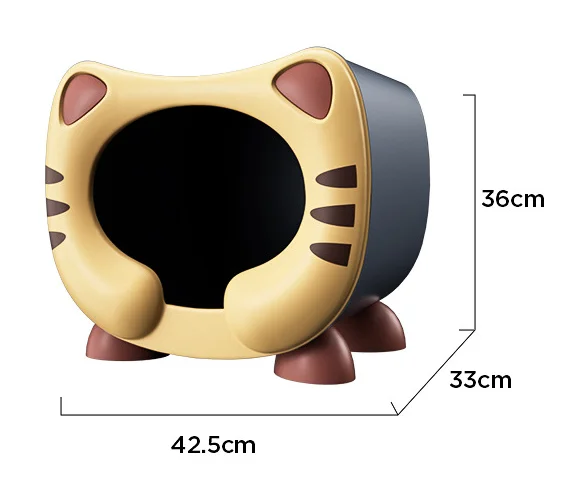 Plastic Indoor Comfortable Cat Bed Cave Cat House