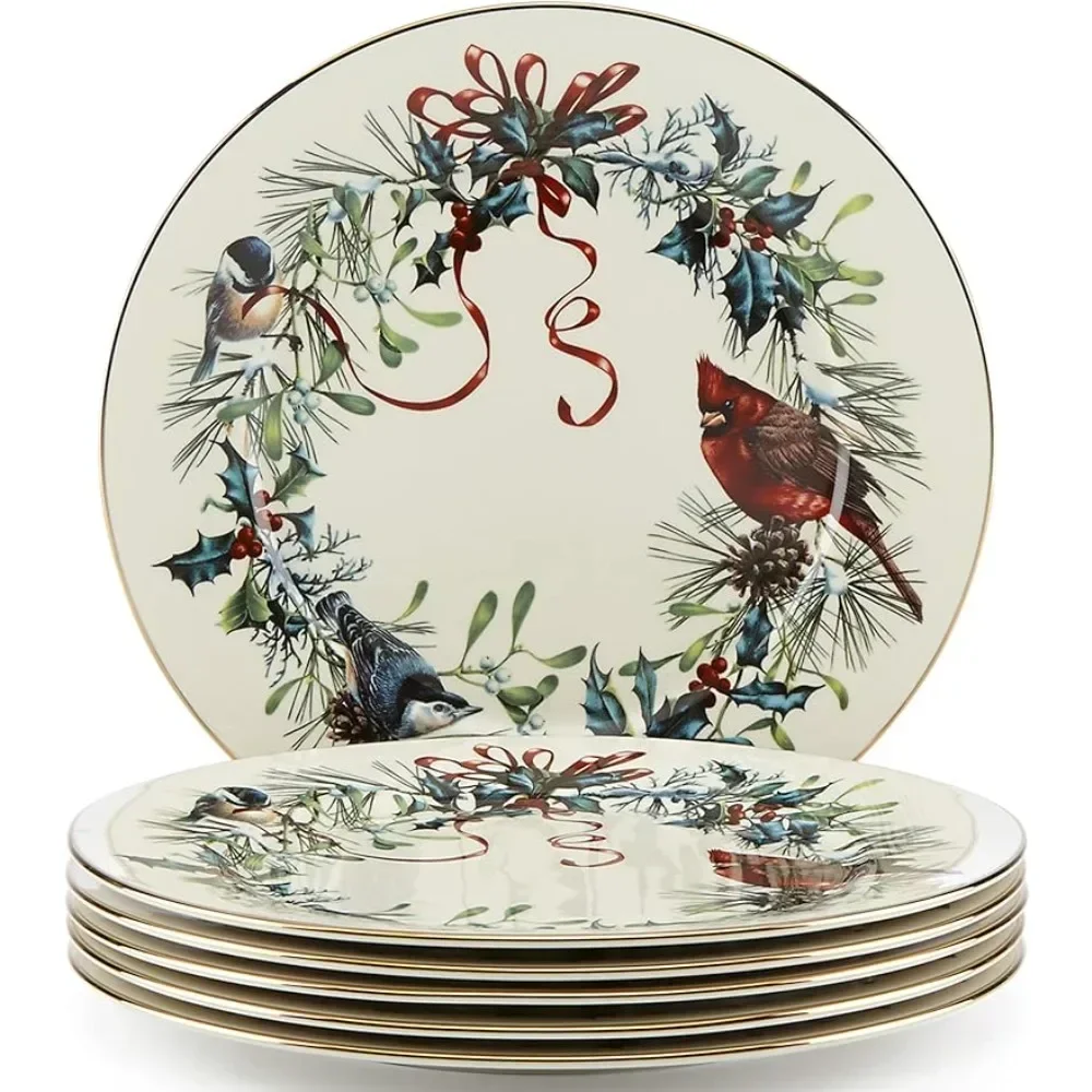 

6-Piece Dinner Plate Set Kitchen Plates Set of Plates for Family Sets Crockery Cute Tableware