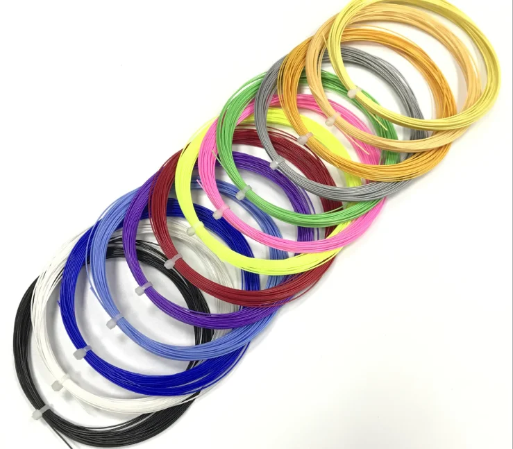 Professional High Tension Cheap Durable 0.70mm Nylon Reel 200m Badminton Racket String