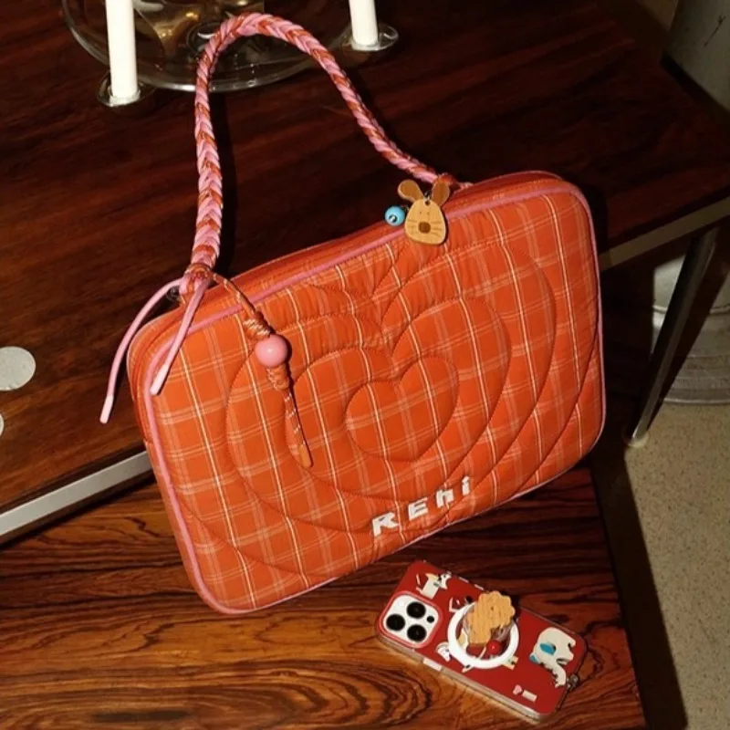 حقيبة كمبيوتر محمول مقاس 16 بوصة لجهاز MacBook Pro، حافظة كمبيوتر بتصميم قلب ممتع لهاتف Xiaomi Huawei Notebook Case حقيبة محمولة