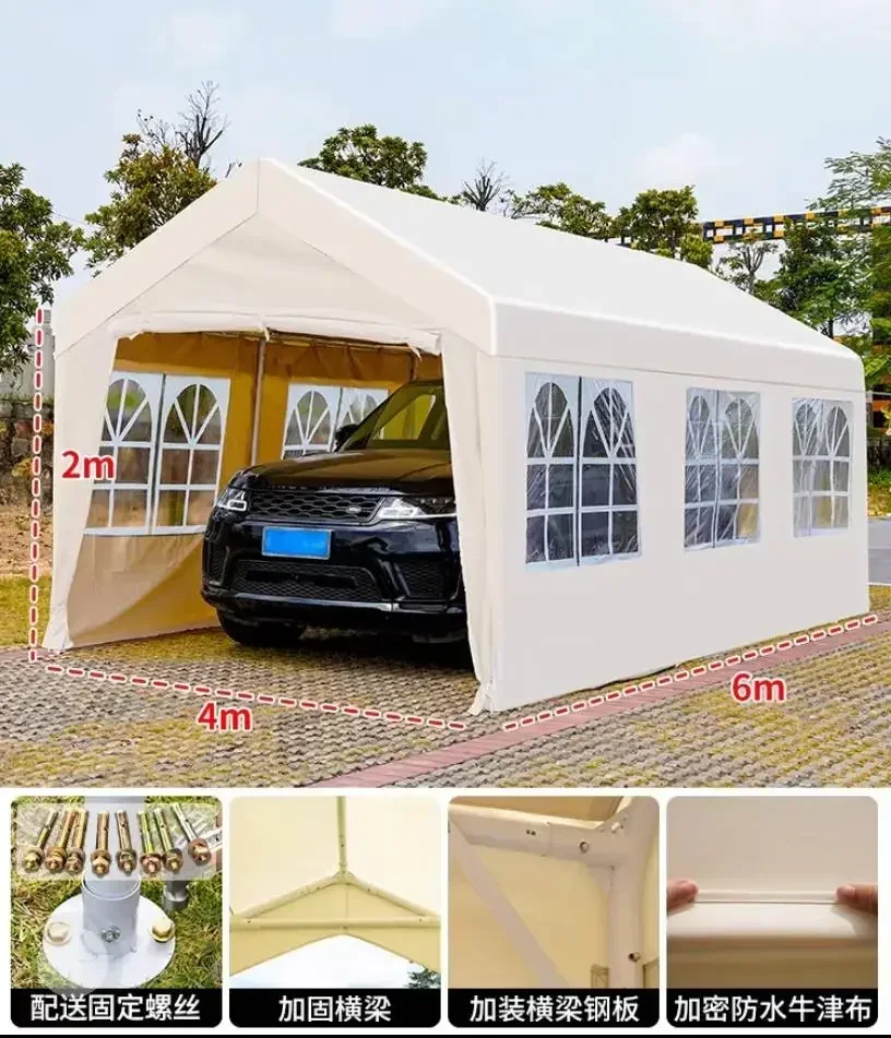 Carport, long 5m*width 4m*height 3m，Heavy Duty Carport Canopy , Car Canopy