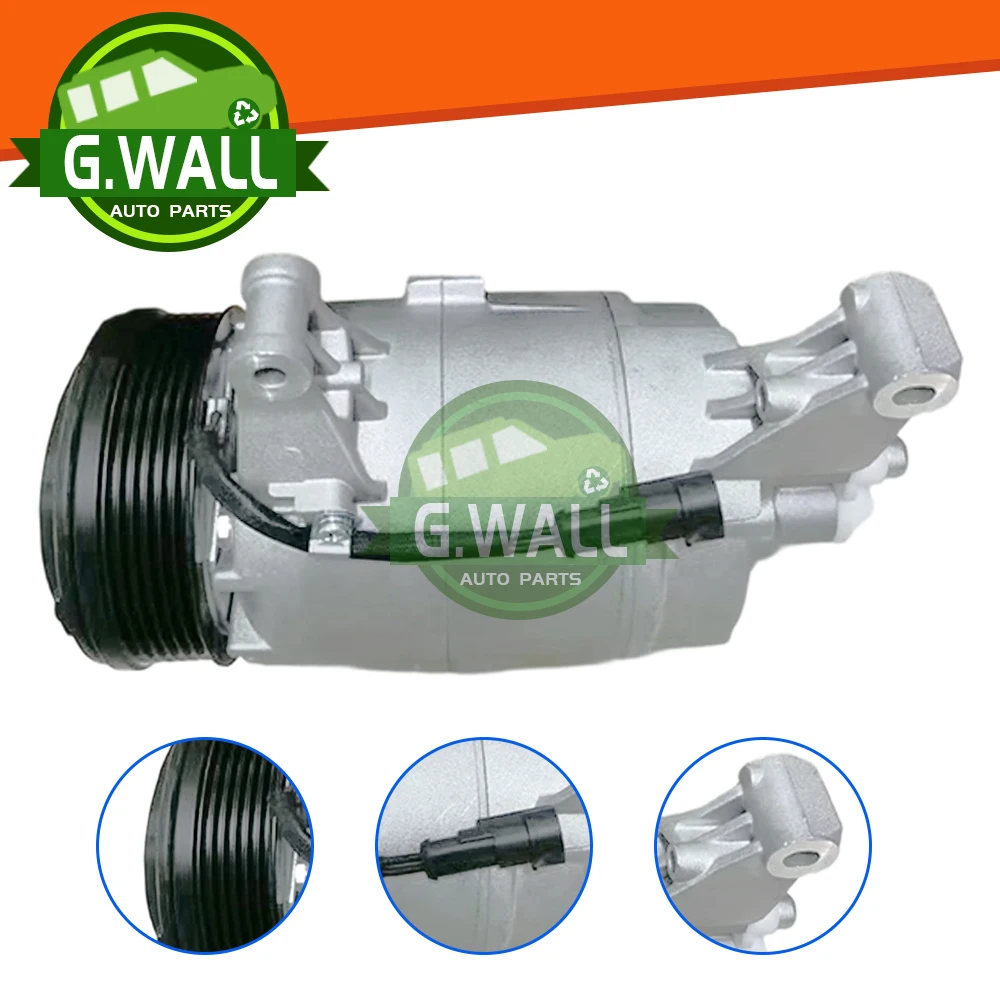 Compresor de CA con embrague para Dodge Ram 700 Fiat Bravo Doblo Grand Siena Idea Linea Palio Punto 51922505 51973796 52061727