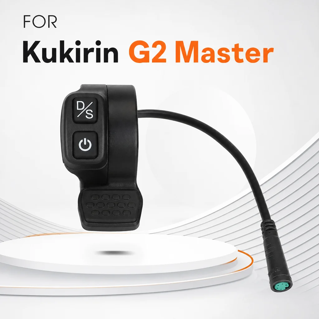 Thumb Throttle Assembly with Power Switch Accelerator Drive Module Replacement for Kukirin G2 Master Electric Scooter