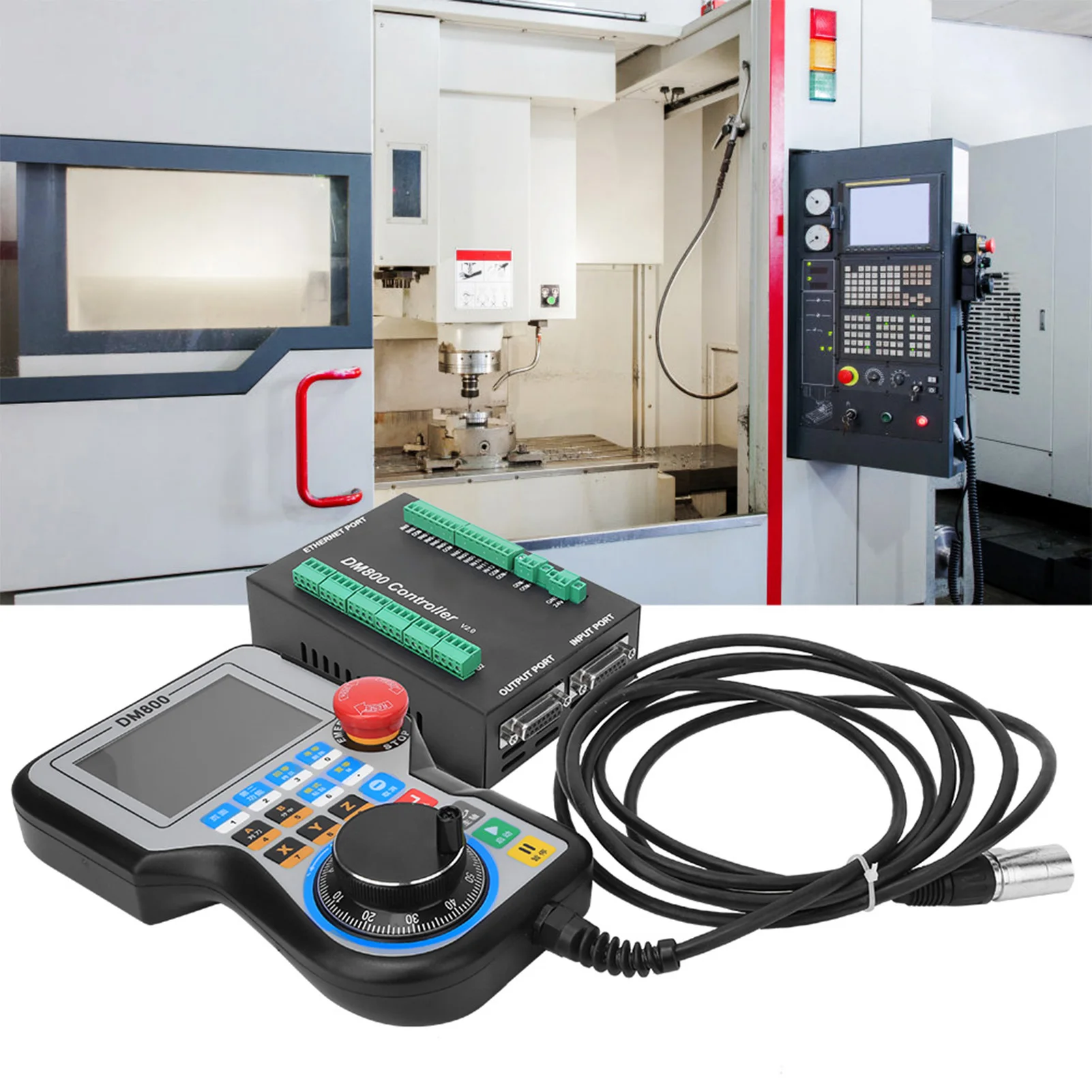 DM800 Handle Controller Motion Control Panel for 3-/4-/5- CNC Machine CNC Control System Industrial CNC Controller