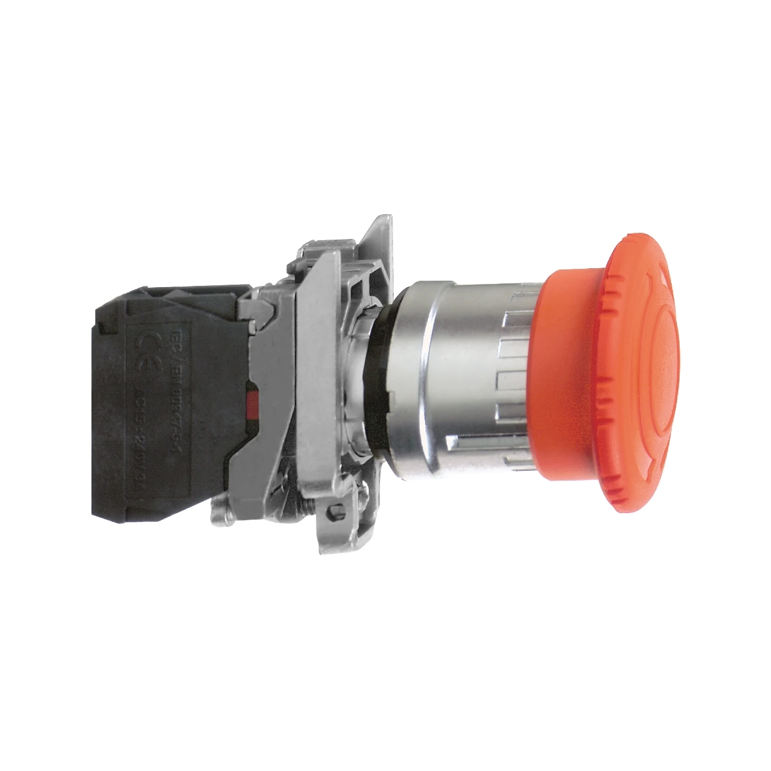 XB4BS542 = ZB4BS844 + ZB4BZ102 Complete emergency switching off push button