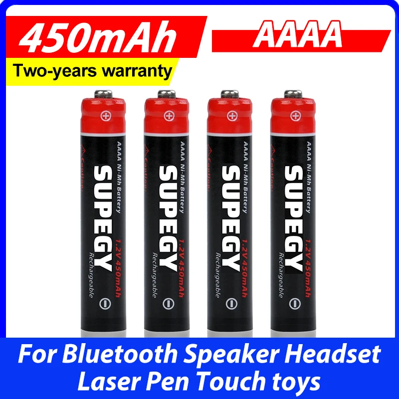 AAAA Battery Rechargeable for Bluetooth Speaker Headset Laser Pen Touch toys