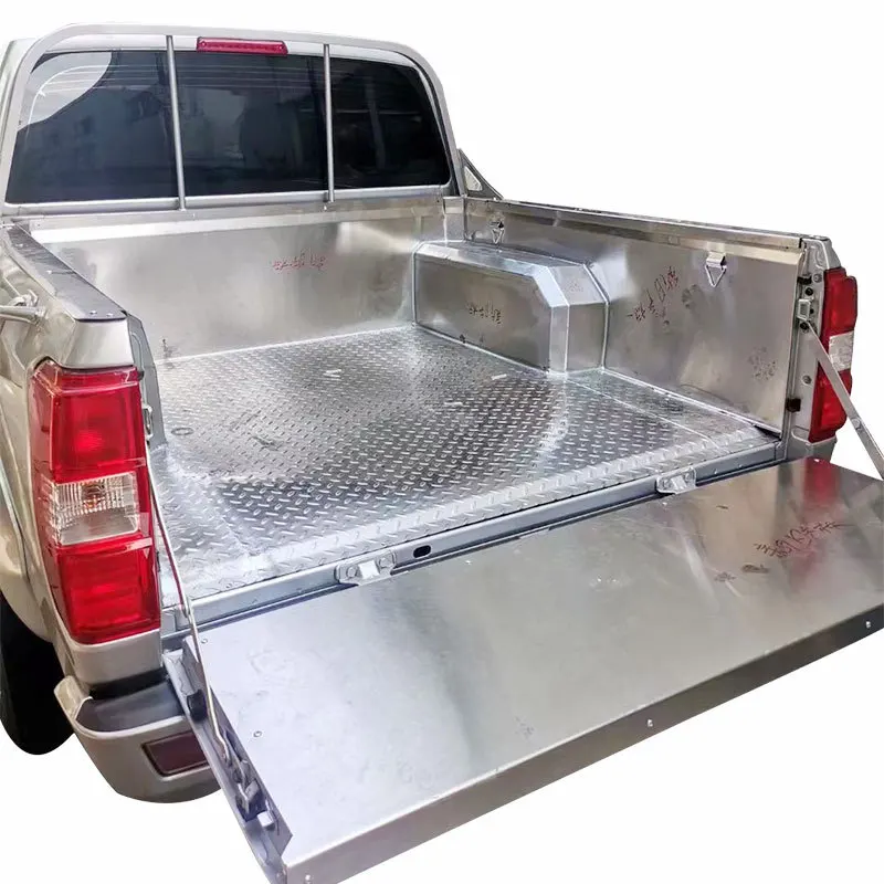 

Для пикапа Dongfeng Rich 5 P11, металлический грузовой коврик из нержавеющей стали, вкладыш задней двери