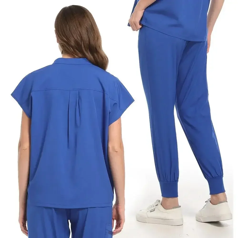 Women Scrubs Sets Polychrome Uniform Hospital Working Scrub Suits Nurse Suit Lab Workwear