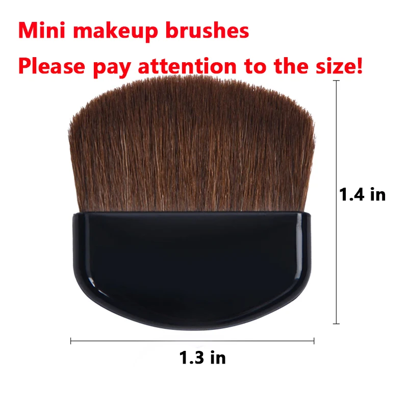 1/5pcs Highlighting Makeup Brushes Multifunctional Flat Makeup Brush Mini Loose Powder Brush Thin Natural Portable Make Up Tools