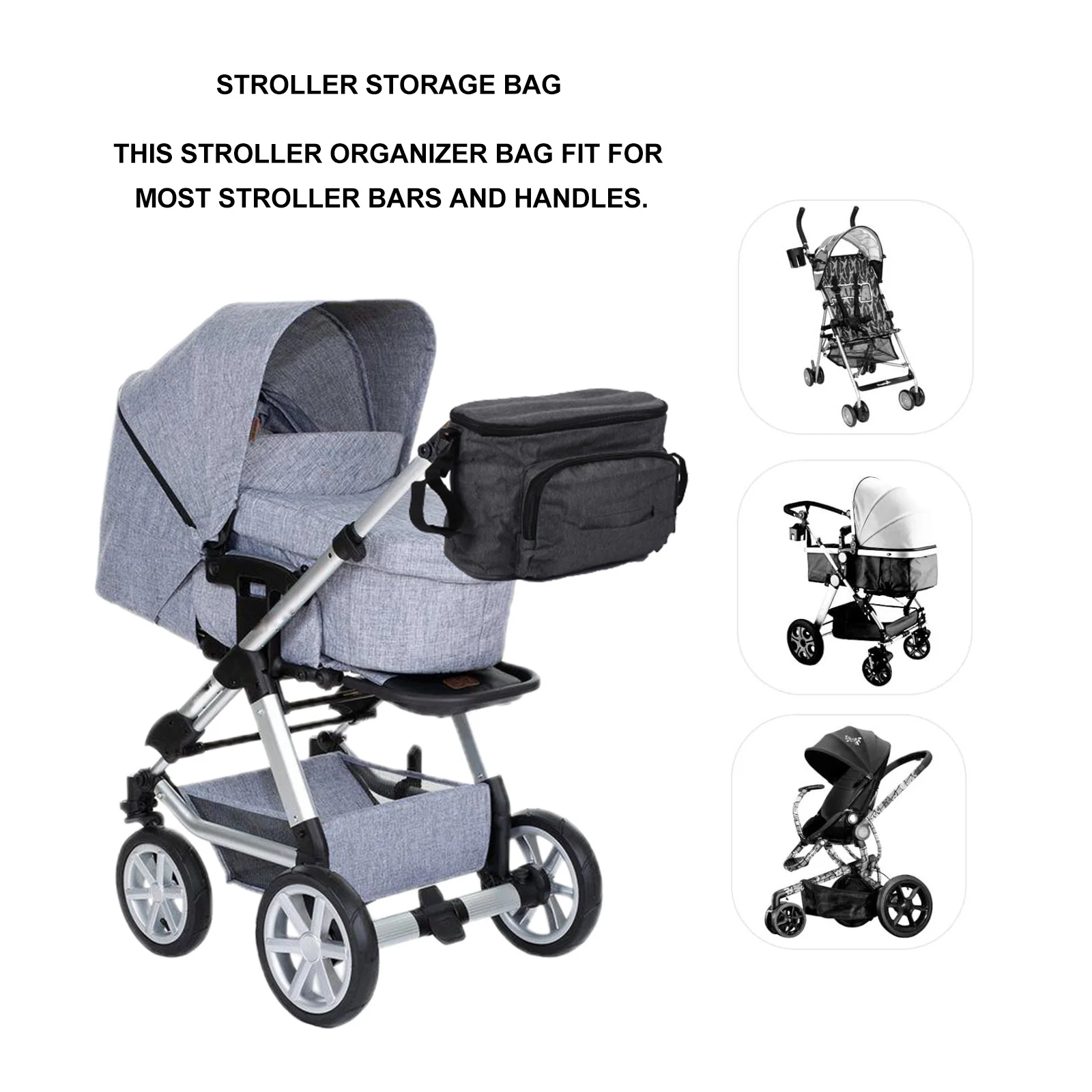 

Сумка-органайзер для детской коляски, универсальная сверхмощная коляска для хранения, органайзер для коляски, аксессуар для детской коляски, путешествия