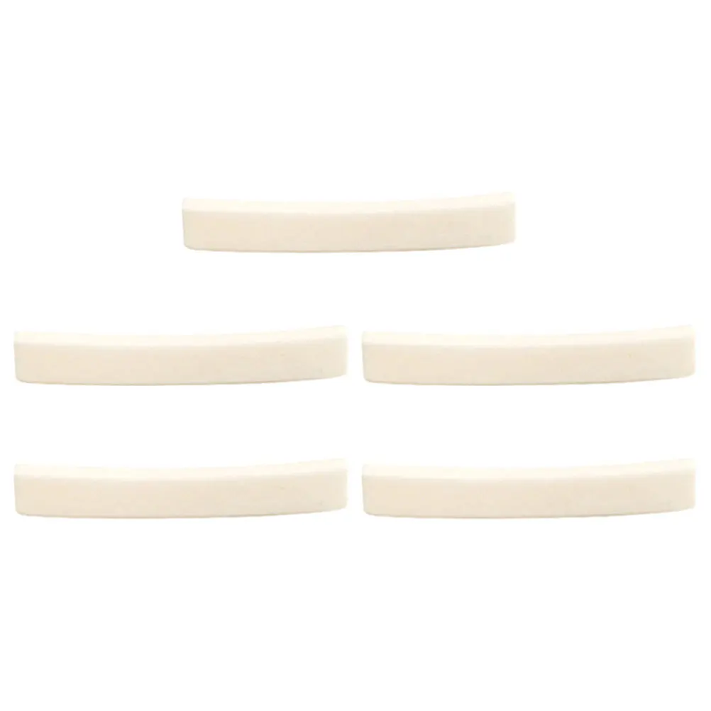 

5 Pcs Musical Instrument Guitar Accessories Man Electric Parts Beef Bone Bridge Nut