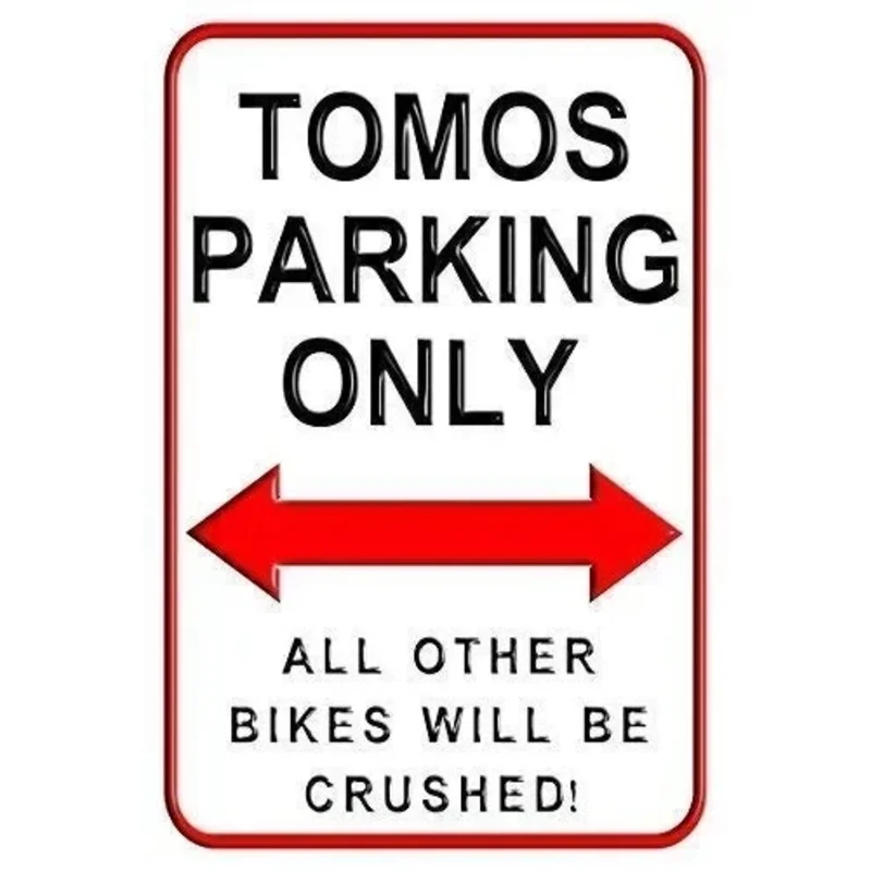 

Tomos Parking Only Warning Aluminum Metal Sign Heavy Duty Tin Signs Decoration Signs