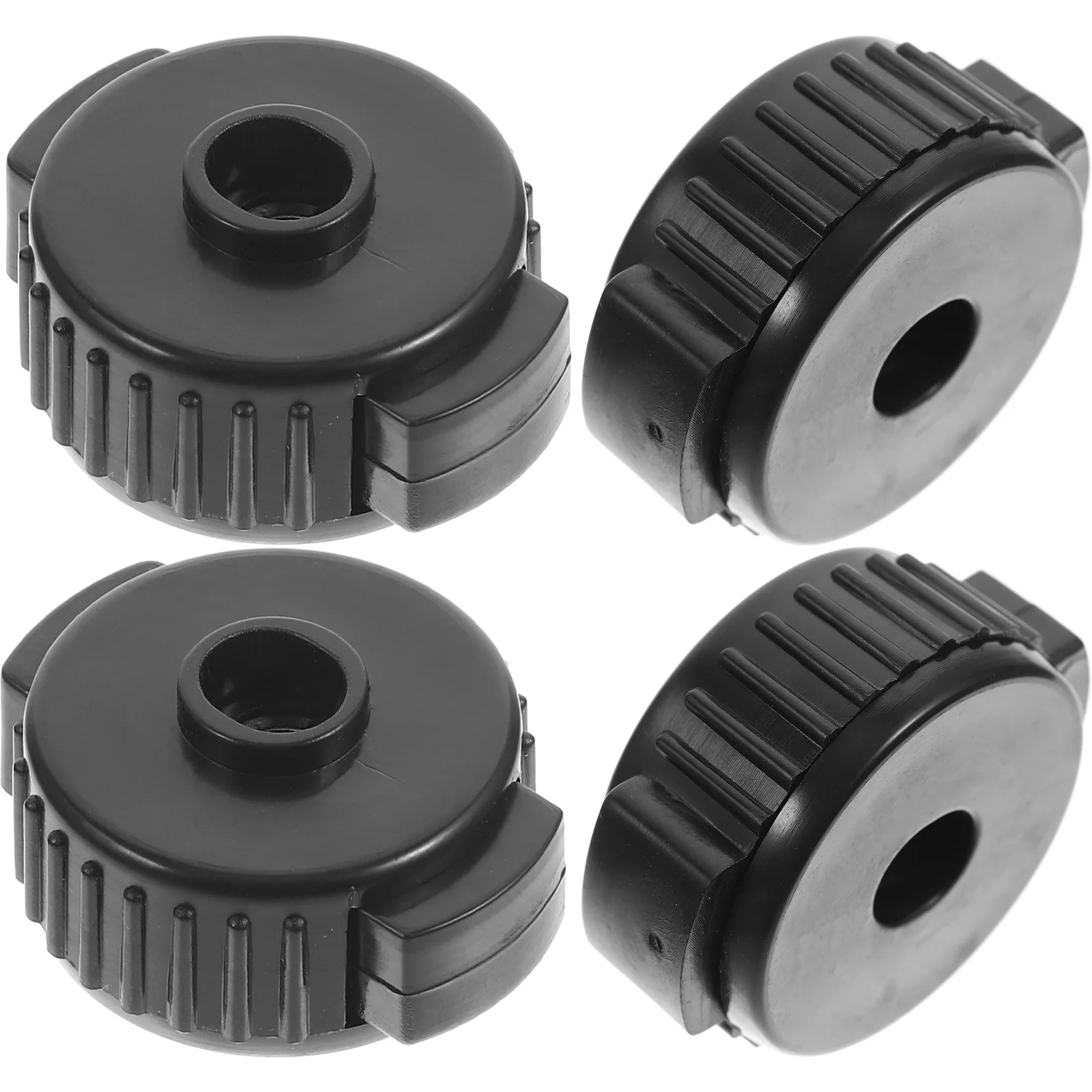 

4 Pcs Cymbal Quick Release Cap Drum Parts Roller Assembly Nuts for Plastic Replacement Kits