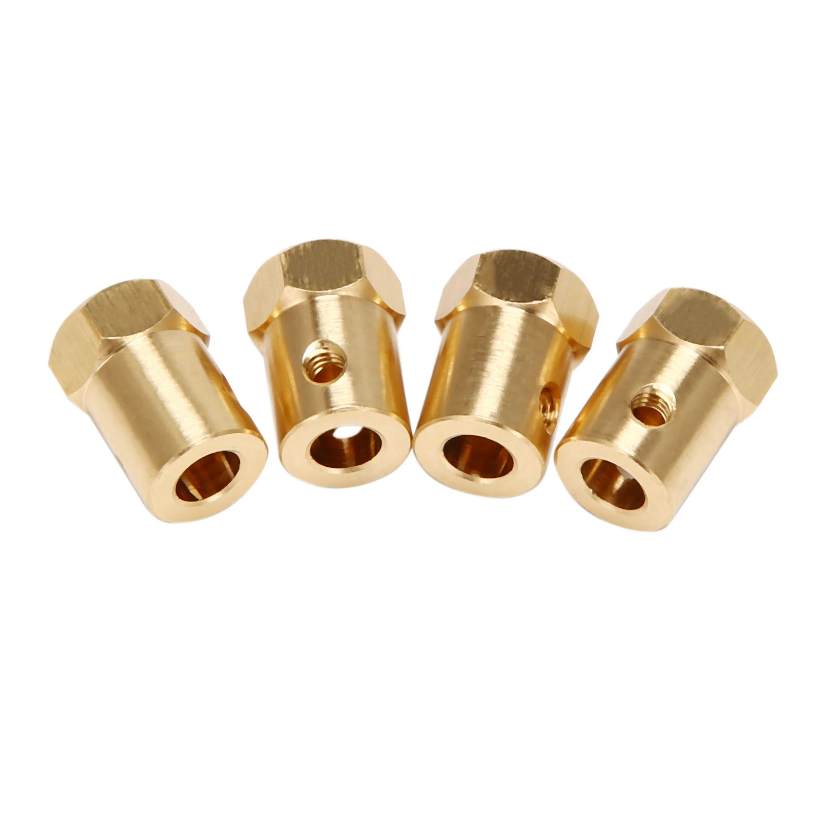 FULL-12PCS 5–12 мм латунный шестигранный адаптер ступицы колеса объединителя для WPL B14 B16 B24 B36 C14 C24 MN D90 D91 запасные части для радиоуправляемых автомобилей