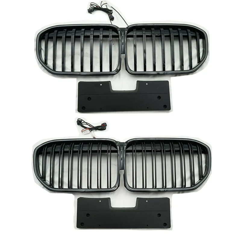 Luminous Grille Black Net for BMW 7 Series G11 G12 2019-2022 Modified LED Trim Radiator Grill Car Accessories