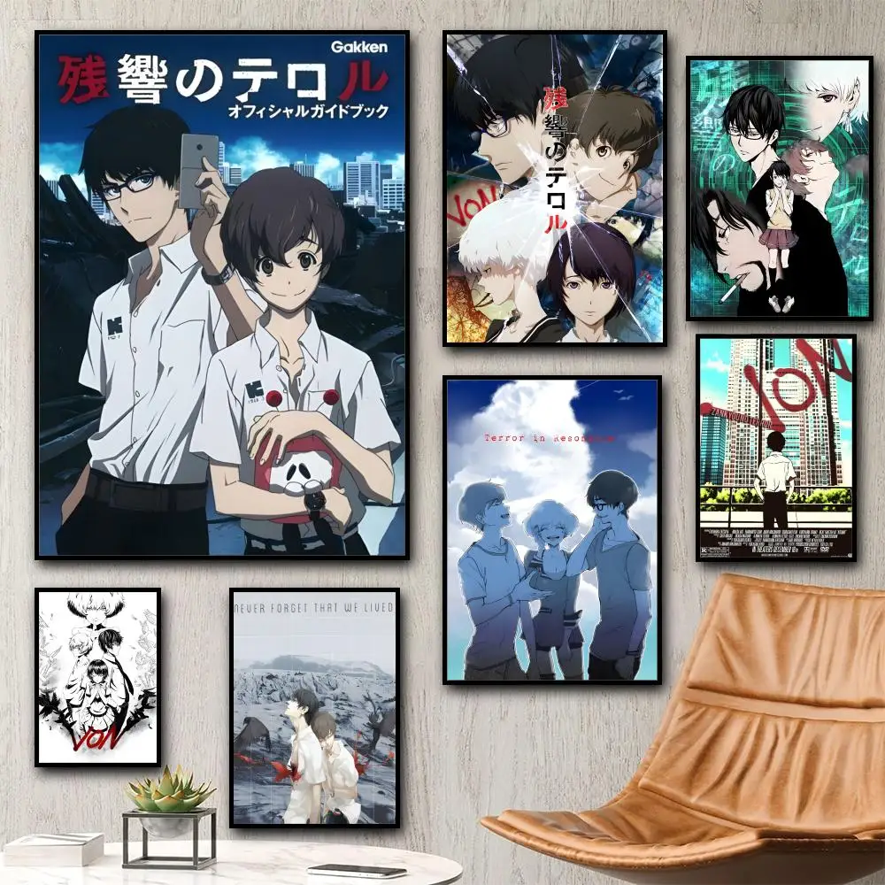 Terror in Resonance Poster HD art sticky wall waterproof home living room bedroom bar aesthetic decoration