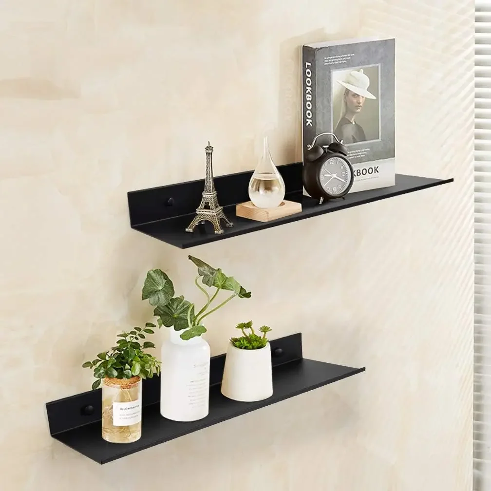

Floating Bathroom Shelves Without Drilling Storage Wall Rack Home Organizer Ledge Hardwares Cabinet Kitchen Toilet Accessories