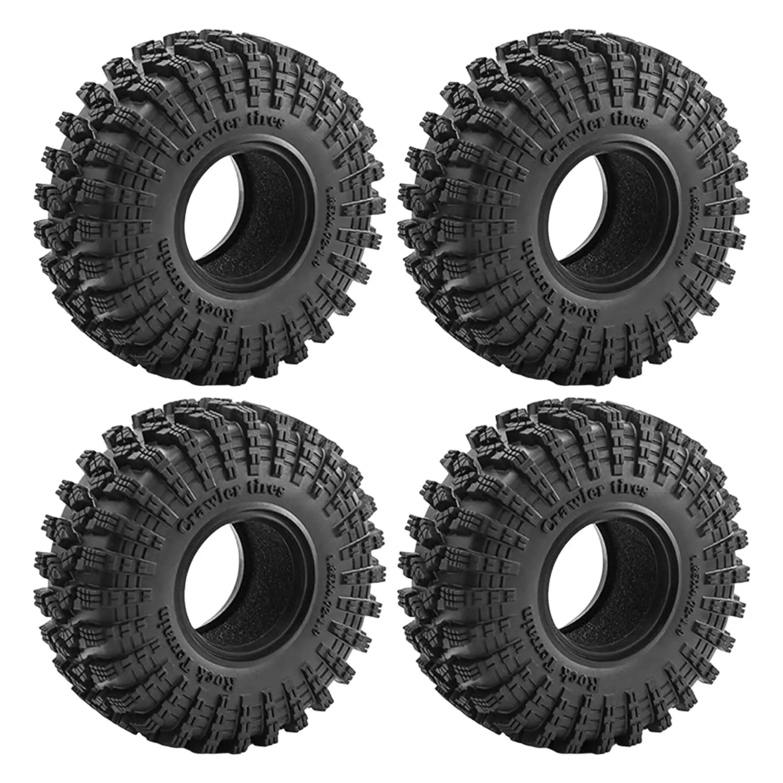 

4x RC Crawler Tires Accessories Easy to Use 1:10 Scale for TRX4 D90 SCX10