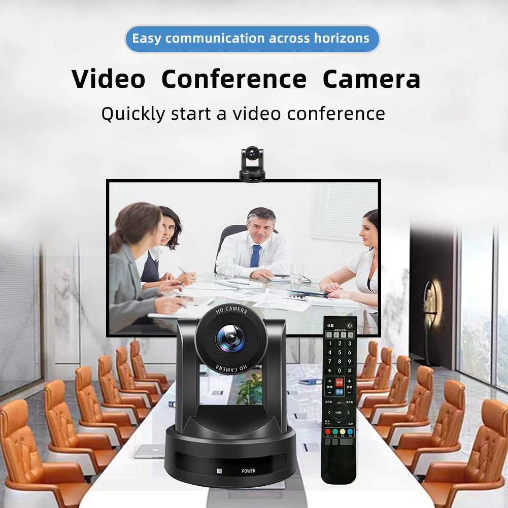 Conference Camera  PTZ Video 1080P/30fps 10x Zoom USB Outputs With Tally Light For Zoom Teams Skype Live Business Meet Teach