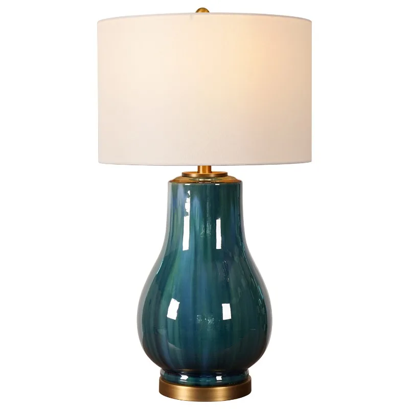 American pastoral wind bedside ambient lamp, study living room desk lamp
