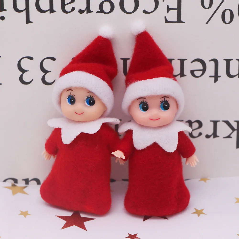 Dollhouse christmas elf doll elf bookshelf hair shooting props